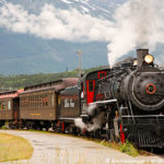 Historic steam engine from White Pass Yukon Route Railroad Skagway, Alaska.