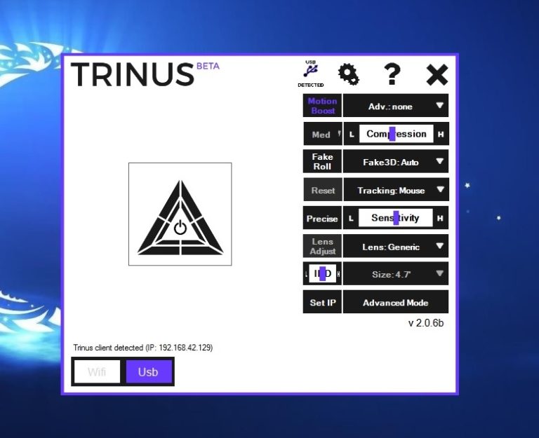 Trinus vr sensor mode systemsopec