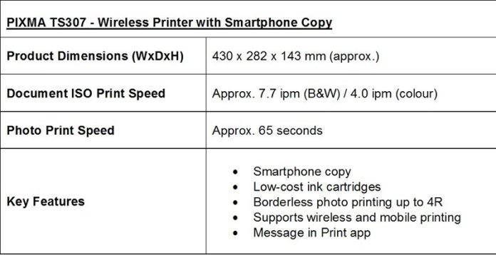 รีวิว : Canon PIXMA TS307 ตอบโจทย์ทุกความต้องการในราคาที่เอื้อมถึง