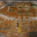 ภาพพุทธประวัติ ตอนเสด็จลงจากดาวดึงส์