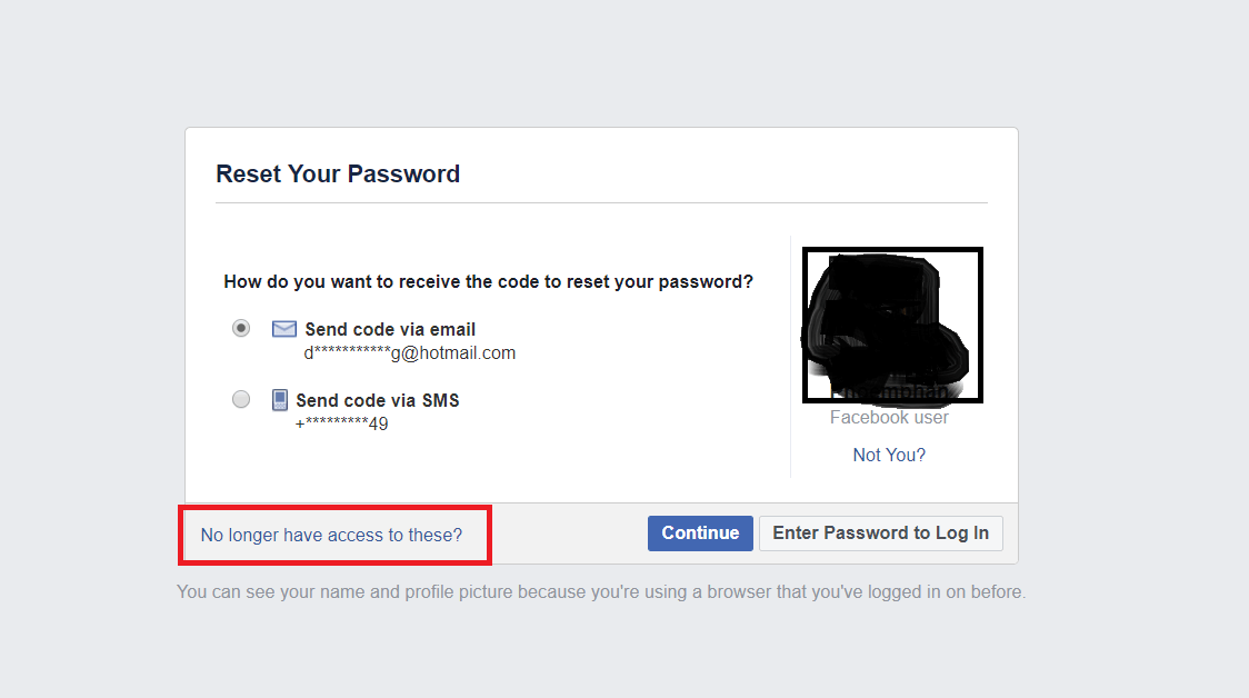 วิธีกู้คืนรหัสเฟสบุ๊ค