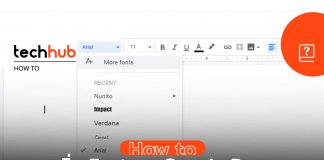 เพิ่ม Font บน Google Docs