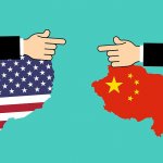 united-states-and-china-engaged-in-a-trade-war-illustration-concept