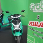 รถมอเตอร์ไซค์ไฟฟ้าในโครงการ “Grab Green Wheels X SWAG รถพลังงานสะอาด ปราศจากมลพิษ”_1