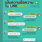 วิธีเน้นข้อความในไลน์บนคอม