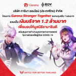 Garena Stronger Together บริจาครวม 1.2 ล้านบาท rez
