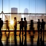 Group of Business People in Office Building