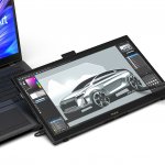 ProArt Display PA169CDV includes Wacom EMR Technology_ with laptop