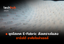 ชุดไฮเทค E-Fabric สังเคราะห์แสง ชาร์จได้ อาศัยโซล่าเซลล์ E-Fabric