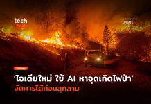 ไอเดียใหม่ ใช้ AI หาจุดเกิดไฟป่า จัดการได้ก่อนลุกลาม