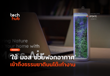 เครื่องฟอกอากาศใหม่ Moss Air ใช้ต้นไม้จริง แถมตั้งบนโต๊ะได้ Moss Air