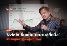 ทะยานสู่ที่หนึ่ง Nvidia ขึ้นแท่น บริษัทมูลค่าสูงที่สุดในโลก