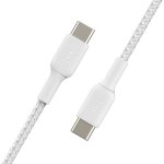Boost Charge USB-C to USB-C Braided Cable; White
