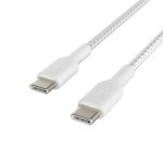 Boost Charge USB-C to USB-C Braided Cable; White