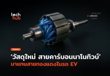 วัสดุใหม่ สายคาร์บอนนาโนทิวบ์ มาแทนสายทองแดงในรถ EV สายคาร์บอนนาโนทิวบ์
