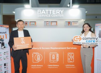 Commy เปิดตัวโมเดลธุรกิจใหม่ “Commy Care – Battery Service Center” บุกตลาดบริการเปลี่ยนแบตมือถือคุณภาพแท้ รับเทรนด์คนไทยเน้นซ่อม ไม่เน้นซื้อใหม่
