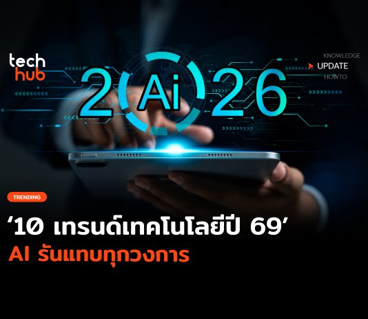 ยังมาแรง 10 เทรนด์เทคโนโลยี ปี 69 AI รันแทบทุกวงการ  เทรนด์เทคโนโลยี