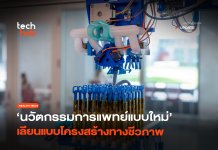 เครื่องถักนิตติ้ง 3 มิติ นวัตกรรมการแพทย์ เลียนแบบโครงสร้างทางชีวภาพ เครื่องถักนิตติ้ง 3 มิติ