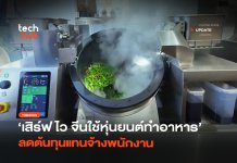 เสิร์ฟไว จีนใช้หุ่นยนต์ทำอาหาร ลดต้นทุนแทนจ้างพนักงาน