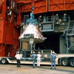 apollo_1_aftermath_14_as1-0336-67pc-34-cm_being_removed_from_pad_34-2.17.67-1