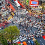 Shibuya,,Tokyo,,Japan,Crosswalk,And,Cityscape,In,The,Late,Afternoon.