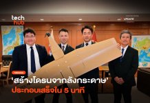 โดรนจากลังกระดาษ
