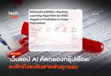 มหิดลสร้างเว็บแอป ใช้ AI คัดกรองกรุ๊ปเลือด ลงลึกถึงระดับสารพันธุกรรม