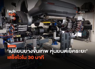 ทำได้ไวกว่าคน หุ่นยนต์เปลี่ยนยาง เสร็จไวใน 30 นาที หุ่นยนต์เปลี่ยนยาง