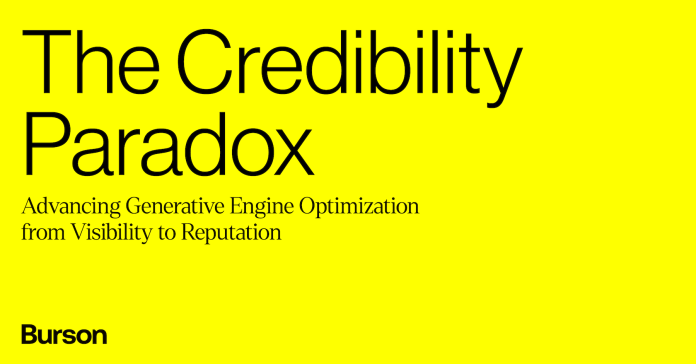 Burson GEO - The Credibility Paradox