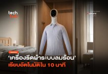 บอกลาเตารีด เครื่องรีดผ้าระบบลมร้อน เรียบอัตโนมัติใน 10 นาที เครื่องรีดผ้าระบบลมร้อน