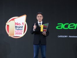 Acer คว้ารางวัล Marketeer No.1 Brand Thailand 2026 Marketeer No.1 Brand Thailand 2026