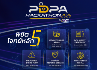 เปิดรับสมัคร PDPA Hackathon 2026 ชิงเงิน 2 แสนบาท หมดเขต 27 นี้ PDPA Hackathon 2026