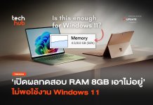 ผลทดสอบชี้ RAM 8GB กับ Windows 11 ไม่พอใช้งานจริงในยุคนี้ RAM 8GB กับ Windows 11