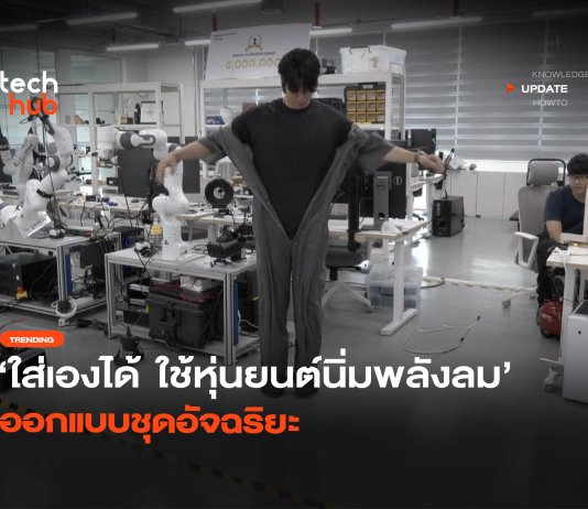 เสื้อผ้าอัจฉริยะใส่เองได้