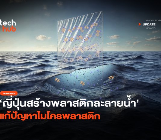 ย่อยสลายได้ ญี่ปุ่นสร้างพลาสติกละลายน้ำ แก้ ปัญหาไมโครพลาสติก ปัญหาไมโครพลาสติก