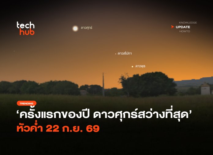 ครั้งแรกของปี ดาวศุกร์สว่างที่สุด หัวค่ำ 22 ก.ย. 69-38
