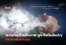 ดาวเทียมไทยจับภาพ ภูเขาไฟอินโดปะทุ กระทบเส้นทางบิน