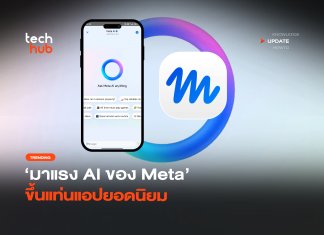 มาแรง AI ของ Meta ขึ้นแท่นแอปยอดนิยม